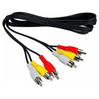 купить Шнур RCA-тюльпан (3) - RCA-тюльпан (3) 1,5м черный в Самаре Шнур RCA-тюльпан (3) - RCA-тюльпан (3) 1,5м черный