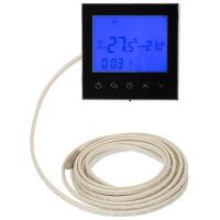 купить Терморегулятор теплого пола скрытая 16А программируемый черный Rexant сенсор в Самаре Терморегулятор теплого пола скрытая 16А программируемый черный Rexant сенсор