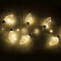 Гирлянда нить 2м теплый белый 80свд IP20 серебро провод Лампы 