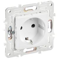 купить Сканди арктический белый розетка скрытая 1-мест заземление шторки быстрозажим. клем. IP20 б/к в Самаре Сканди арктический белый розетка скрытая 1-мест заземление шторки быстрозажим. клем. IP20 б/к