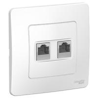 купить Бланка белый розетка RJ45 скрытая 2-ая   в Самаре Бланка белый розетка RJ45 скрытая 2-ая