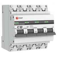 купить Автомат 4Р 32А C 4,5кА ВА47-63 EKF в Самаре Автомат 4Р 32А C 4,5кА ВА47-63 EKF