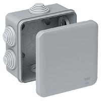 Коробка 100*100*50 квадрат серый IP55 ШЭ 
