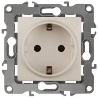 купить ЭРА12 слоновая кость розетка скрытая 1-мест заземление IP20  в Самаре ЭРА12 слоновая кость розетка скрытая 1-мест заземление IP20