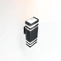 Светильник садово-парковый настенный 35Вт GU10 металл черный IP65