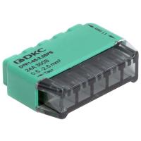 купить Клемма 5*2,5мм2 компактная зеленый DKC 6шт в Самаре Клемма 5*2,5мм2 компактная зеленый DKC 6шт