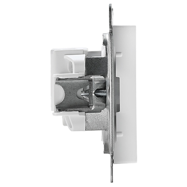 AtlasDesign белый розетка скрытая 1-мест IP20 