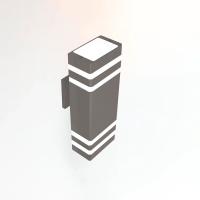 Светильник садово-парковый настенный 35Вт GU10 металл графит IP65