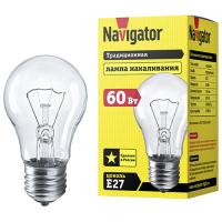купить Лампа накаливания E27 60Вт 710лм груша прозрачная Navigator в Самаре Лампа накаливания E27 60Вт 710лм груша прозрачная Navigator
