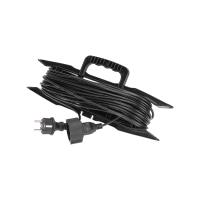 купить Удлинитель 1-мест 20м ПВС 3*0,75 черный  IP44 PROconnect на рамке в Самаре Удлинитель 1-мест 20м ПВС 3*0,75 черный  IP44 PROconnect на рамке