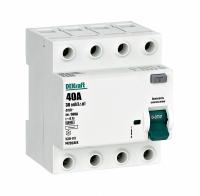 Выключатель дифференциальный (УЗО) 4Р 40А 30мА AC 6кА УЗО-03 ДЕКРАФТ