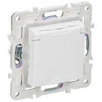купить Сканди арктический белый механизм розетки скрытая 1-мест IP44  в Самаре Сканди арктический белый механизм розетки скрытая 1-мест IP44