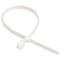 Хомут 200*3,5мм пластик белый с отверстием IEK 100шт