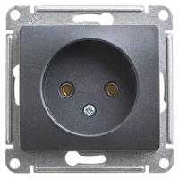 купить Глосса антрацит розетка скрытая 1-мест IP20  в Самаре Глосса антрацит розетка скрытая 1-мест IP20