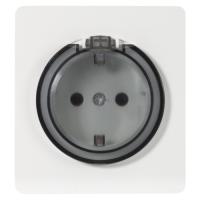 купить MIELE ROUND Розетка 1-ая с/з с/у, со шторками и крышкой 16А белая KRANZ в Самаре MIELE ROUND Розетка 1-ая с/з с/у, со шторками и крышкой 16А белая KRANZ