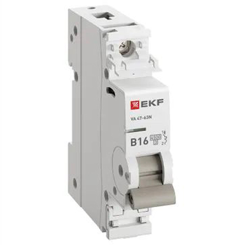 Автомат 1Р 16А B 4,5кА ВА47-63N EKF PROxima