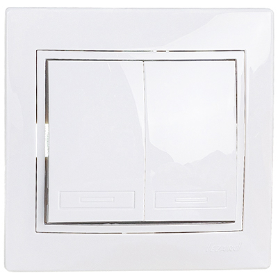 купить Мира выключатель скрытая белый 2кл 10А IP20  в Самаре Мира выключатель скрытая белый 2кл 10А IP20