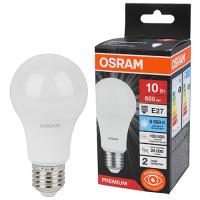 купить Лампа светодиодная 220В Е27 10Вт 6500К 800лм стандарт A60 матовая Osram LED Value black  в Самаре Лампа светодиодная 220В Е27 10Вт 6500К 800лм стандарт A60 матовая Osram LED Value black