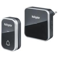 купить Звонок беспроводной открытая черный IP20/IP54  Navigator в розетку, 36мелодий в Самаре Звонок беспроводной открытая черный IP20/IP54  Navigator в розетку, 36мелодий