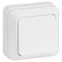 купить Квадро белый выключатель 1кл открытая 10А IP20  в Самаре Квадро белый выключатель 1кл открытая 10А IP20