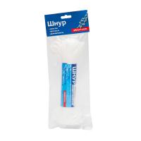 купить Шнур вязано-плетеный ПП 3мм 20м белый в Самаре Шнур вязано-плетеный ПП 3мм 20м белый