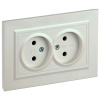 купить Брайт жемчуг розетка скрытая 2-мест IP20  в Самаре Брайт жемчуг розетка скрытая 2-мест IP20