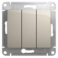 купить Глосса молочный выключатель 3кл скрытая 10А IP20  в Самаре Глосса молочный выключатель 3кл скрытая 10А IP20