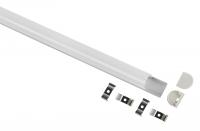 Профиль с экраном накладной 24*20*2000мм ЭРА крепеж+заглушки