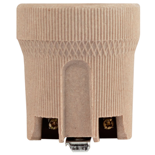 Патрон подвесной E27 керамика белый ЭРА с держателем