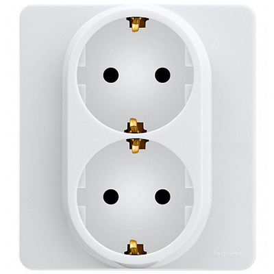 купить Инспириа белый розетка скрытая 2-мест заземление IP20 моноблок с рамкой в Самаре Инспириа белый розетка скрытая 2-мест заземление IP20 моноблок с рамкой