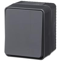 купить Атлас Профи антрацит выключатель кнопочный 1кл открытая 10А IP54  в Самаре Атлас Профи антрацит выключатель кнопочный 1кл открытая 10А IP54