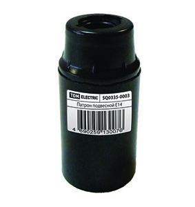 купить Патрон подвесной E14 карболит черный TDM М10 в Самаре Патрон подвесной E14 карболит черный TDM М10