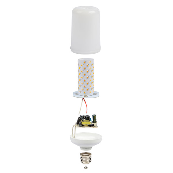 купить Лампа свд LED-L60-6W/Flame/E27/PLD01WH Uniel в Самаре Лампа свд LED-L60-6W/Flame/E27/PLD01WH Uniel
