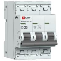 купить Автомат 3Р 20А D 6кА ВА47-63N EKF PROxima  в Самаре Автомат 3Р 20А D 6кА ВА47-63N EKF PROxima