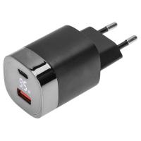 купить Устройство зарядное USB+Type C Rexant с дисплеем в Самаре Устройство зарядное USB+Type C Rexant с дисплеем