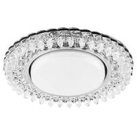 купить Светильник точечный GX53 круг хром/прозрачный встраиваемый подсветка  в Самаре Светильник точечный GX53 круг хром/прозрачный встраиваемый подсветка