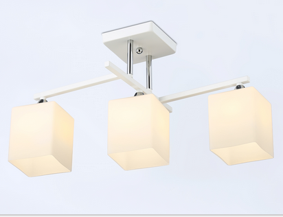 купить Светильник потолочный (люстра) 3*40Вт E27 белый  в Самаре Светильник потолочный (люстра) 3*40Вт E27 белый