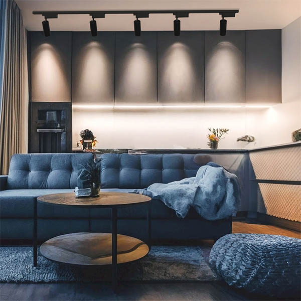 Светильник на трек однофазный свд 16Вт 4000К 1390лм черный Gauss 24 грд