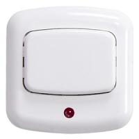 купить Кнопка звонка белый квадрат открытая с подсветкой в Самаре Кнопка звонка белый квадрат открытая с подсветкой