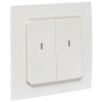 купить Стокгольм белый выключатель 2кл скрытая 10А IP20 Zigbee умный в Самаре Стокгольм белый выключатель 2кл скрытая 10А IP20 Zigbee умный