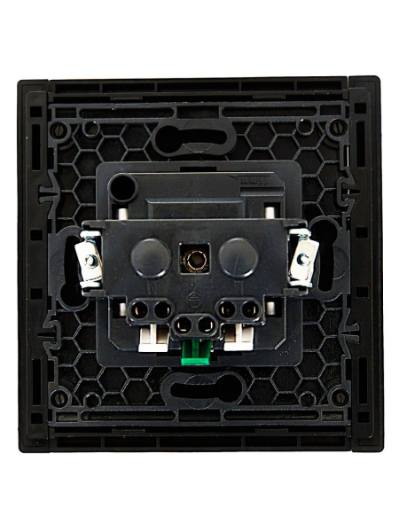 купить Фортепиано черный механизм розетки скрытая 1-мест заземление IP20  в Самаре Фортепиано черный механизм розетки скрытая 1-мест заземление IP20