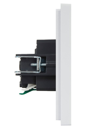 купить Фортепиано белый механизм розетки скрытая 1-мест заземление шторки IP20  в Самаре Фортепиано белый механизм розетки скрытая 1-мест заземление шторки IP20