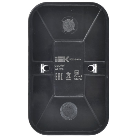 купить Глори черный розетка открытая 2-мест IP20  в Самаре Глори черный розетка открытая 2-мест IP20