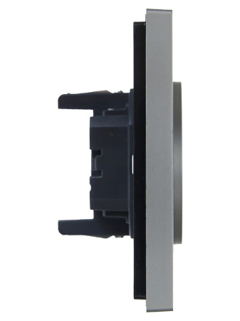 купить Фортепиано сталь розетка скрытая 2-мест шторки быстрозажим. клем. IP20  в Самаре Фортепиано сталь розетка скрытая 2-мест шторки быстрозажим. клем. IP20