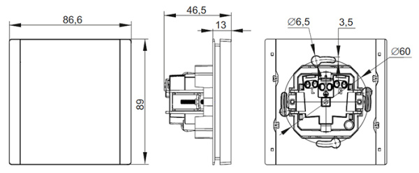 купить Фортепиано белый розетка скрытая 1-мест заземление с крышкой шторки IP44  в Самаре Фортепиано белый розетка скрытая 1-мест заземление с крышкой шторки IP44