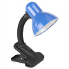 купить Светильник настольный 40Вт E27 синий прищепка  в Самаре Светильник настольный 40Вт E27 синий прищепка