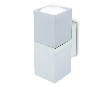 купить Светильник настенный (бра) 2*12Вт GU10 белый/хром  в Самаре Светильник настенный (бра) 2*12Вт GU10 белый/хром