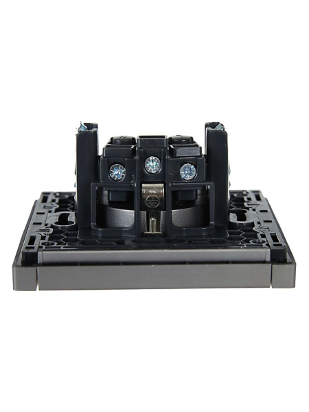 купить Фортепиано сталь розетка скрытая 1-мест заземление IP20  в Самаре Фортепиано сталь розетка скрытая 1-мест заземление IP20