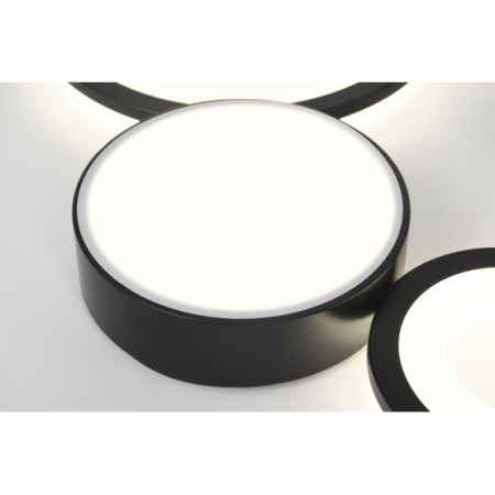 купить Светильник потолочный (люстра) свд 110Вт 3000К-6000К 5395лм белый/черный пульт диммер  в Самаре Светильник потолочный (люстра) свд 110Вт 3000К-6000К 5395лм белый/черный пульт диммер