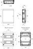 Бокс 24мод встраиваемый  белый прозрачная дверь IP40 ЩРВ-П ЭРА COMFORT